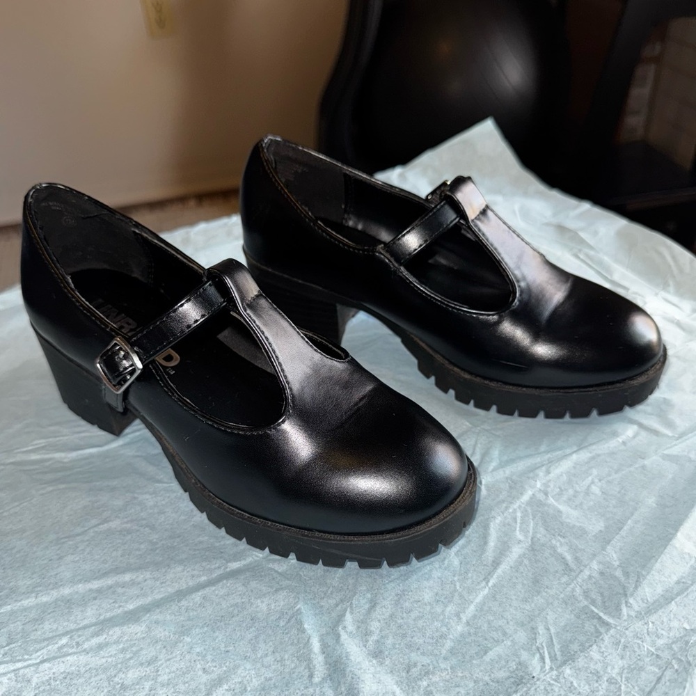 Black Kids Mary Jane Shoes